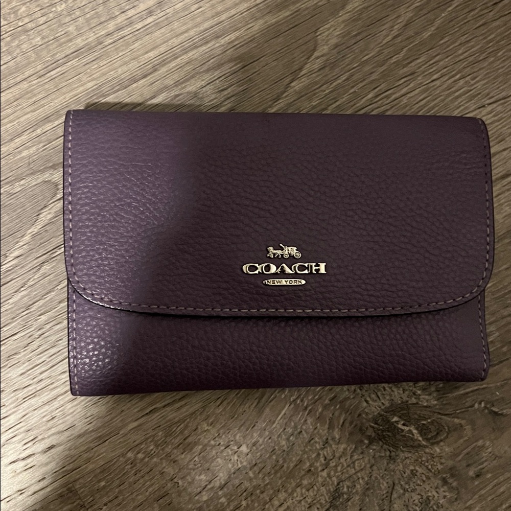 Coach Purple Key & Card Holder